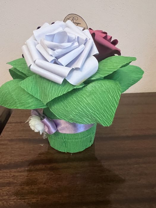 Хартиени цветя за декорация