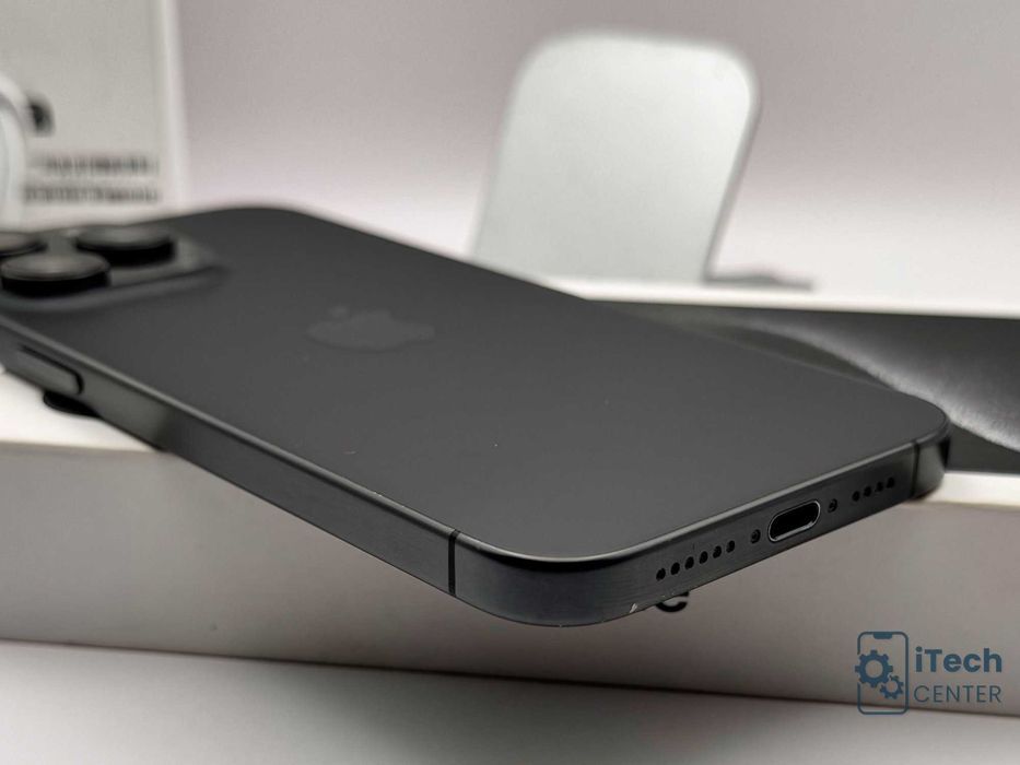 iPhone 15 Pro MAX, 256GB, Black, 100% батерия, КАТО НОВ, ГАРАНЦИЯ!