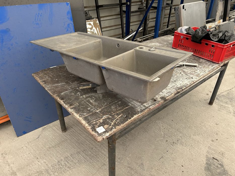 Мивка двойна за вгаждане 116/50