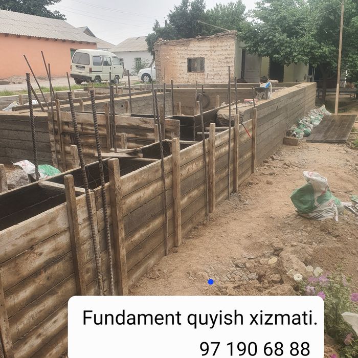 Qulay narx va sifat! beton quyish,styashka g'isht terish xizmatlari