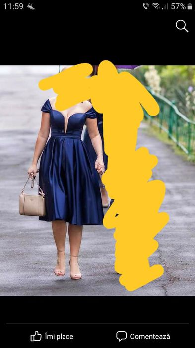Rochie eleganta  de saten