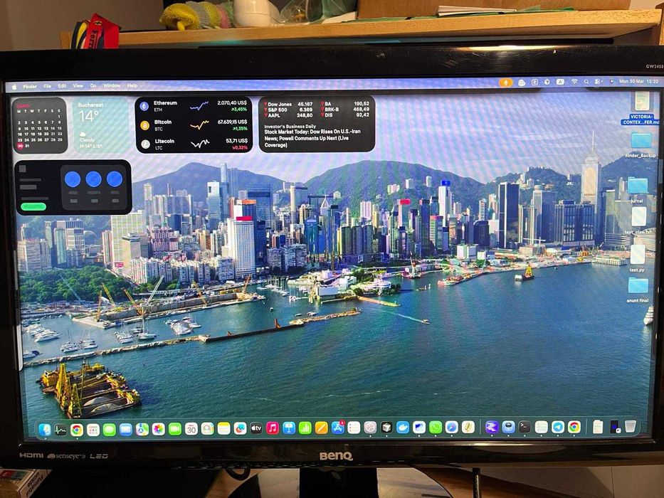 Monitor BenQ 24 inch LED Full HD HDMI, Boxe integrate Stare impecabil