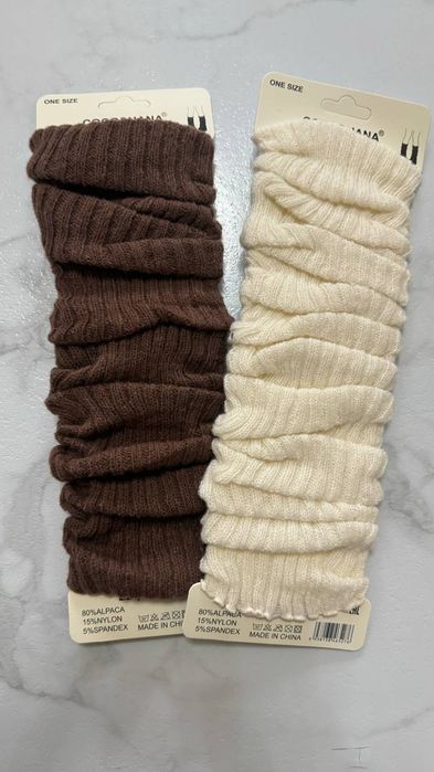 Гетры теплые из альпаки. 2 пары