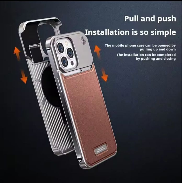 Husa iphone 16 pro max pull and push