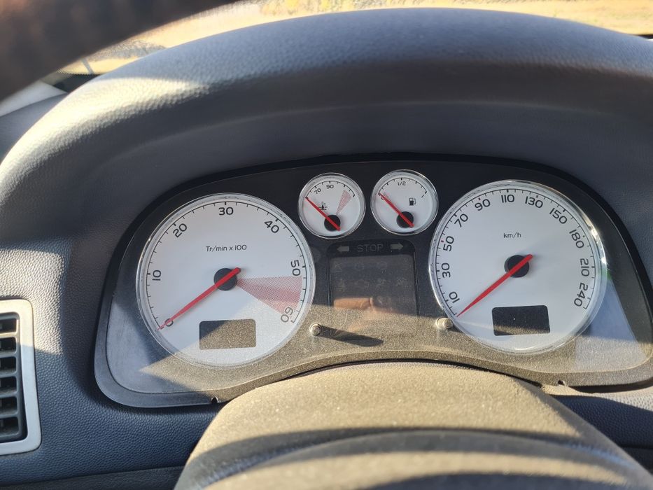 Ceasuri bord Peugeot 307 cadran alb