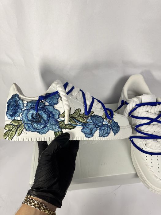 Air force 1 Custom Blue Flower