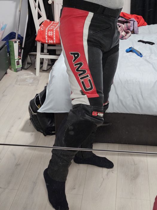 Pantaloni moto Cima din piele