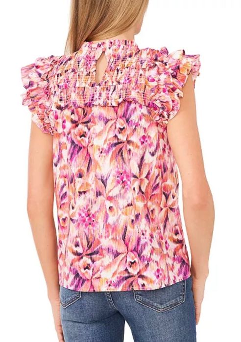 Bluza din bumbac cu volane