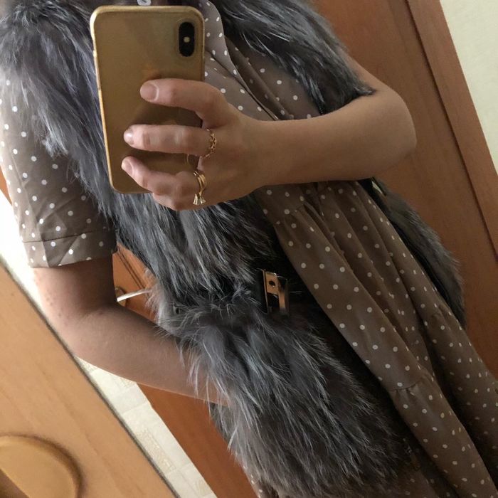 Желетка чернобурка Новая