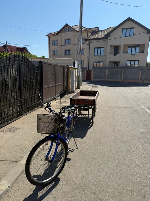Vand bicicleta cu motor cu remorca Craiova