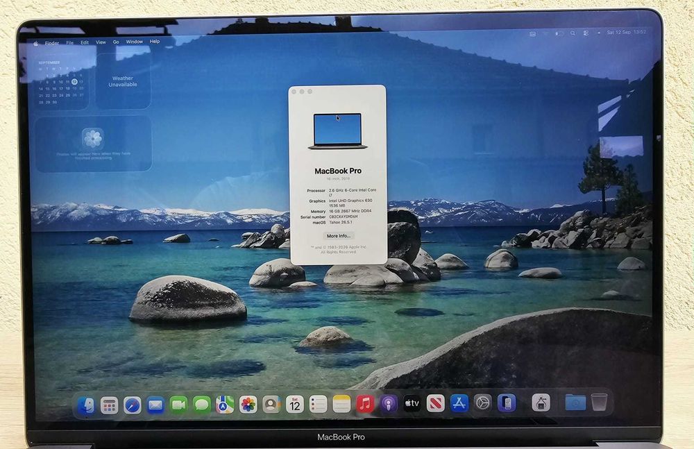 Macbook Pro 16 inch 2019 A2141, I7, 16gb, 512gb SSD stare buna