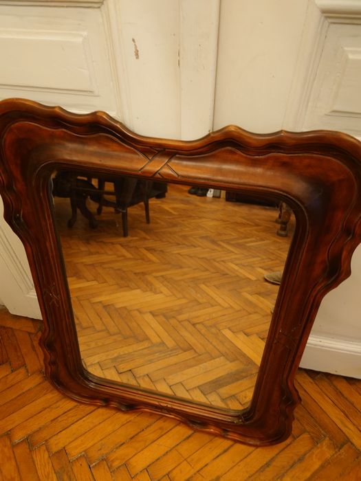 Oglinda rama lemn în stare bună