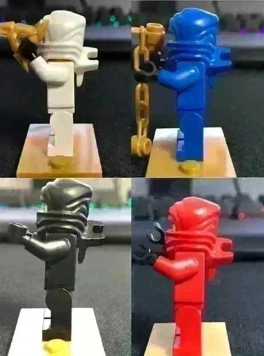 Kai, Jay, Cole, Zane Pilot LEGO Ninjago Figurine