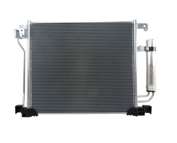 Condensator AC, aer conditionat Nissan Juke 2010-2019, Pulsar 2014-2018, 1.6 DIG-T, 1.2 DIG-T, 1.5 dci, 1.6 T, 460x405x12mm, OE 92100BA61A, SRLine