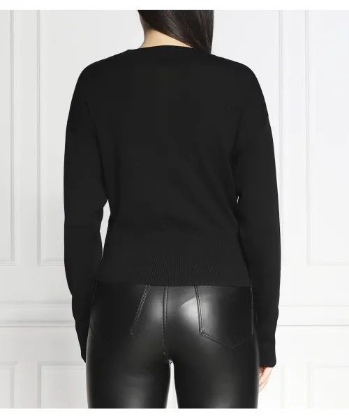 Pinko Mercurio Wool Pullover оригинален вълнен пуловер S черен вълна пуловер блуза