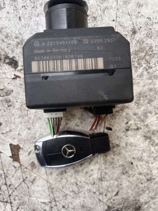 Гълтач с ключ и бутон Mercedes W221 с keyles go / кийлес / Мерцедес