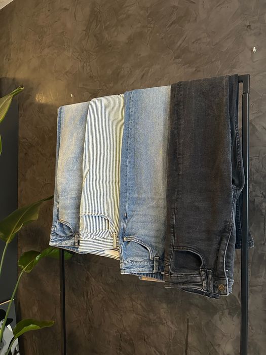 Дънки РАЗПРОДАЖБА 34 XS Zara H&M Answear Wide Leg Flare