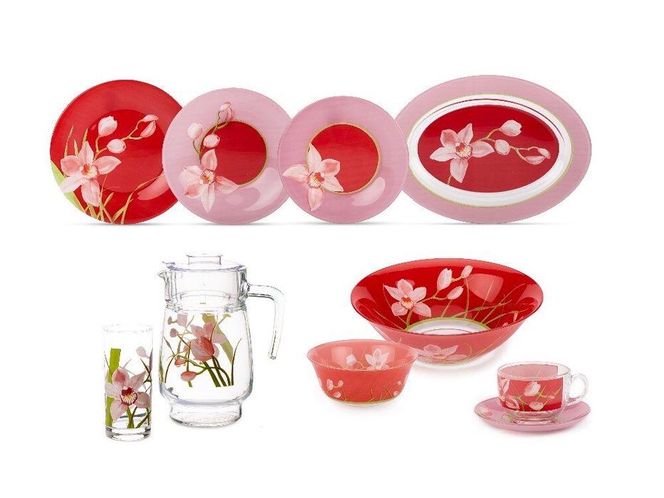 Luminarc Red Orchis 38