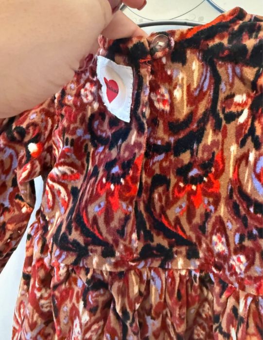 Rochita Inimioara catifea 2-3 ani