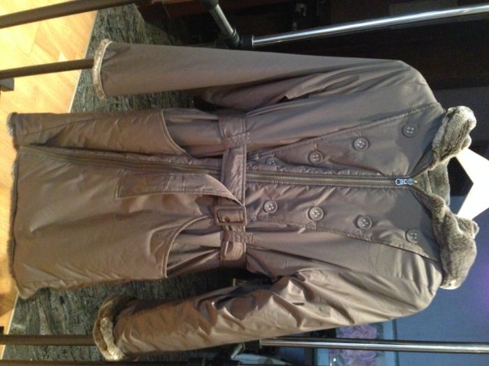 Теплое двухстороннее пальто, размер S