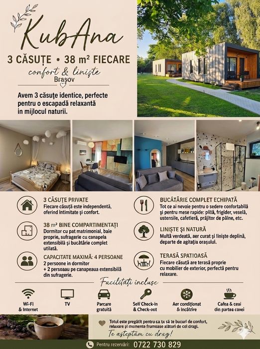 Cazare Regim hotelier 4 Persoane & Pet Friendly