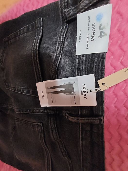 Vand blugi skinny Mango gri, mas 34