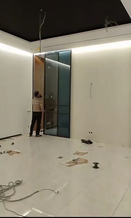 Двери из стекла/Раздвижная дверь Лофт