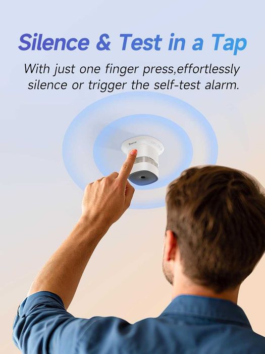 Set 5 Senzori Fum Heiman Mini - 10 Ani Baterie - HS1SA