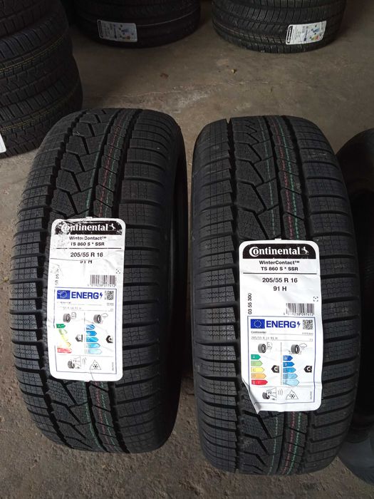 2 Нови зимни гуми 205/55 R16 Continental WC TS860S * SSR RUNFLAT 91H