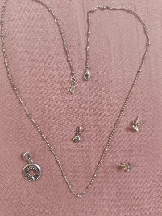 Оригинални бижута Пандора и сет сребро 925