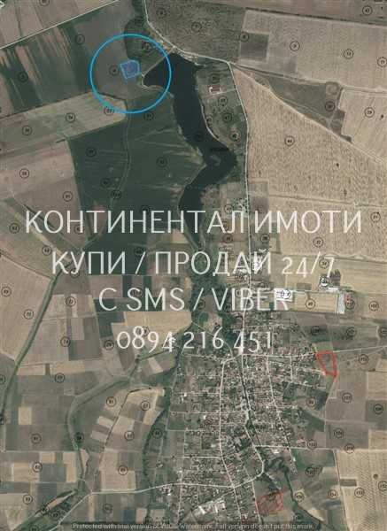 Код 70004. Плододаваща черешова градина 9000м2, разположена на стената на язовир