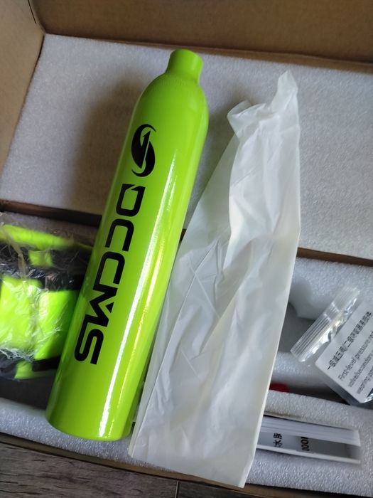 DCCMS Mini Scuba Tank 500 ml – бутилка за гмуркане 200 bar – НОВА