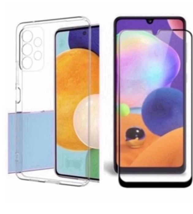 Folie Sticla Curbata + Husa Silicon Samsung A05s/A42/A32/A34/A06/A16