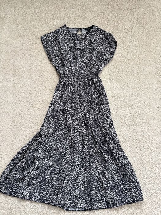 Rochie fetite alba cu buline negre, XXS, 32