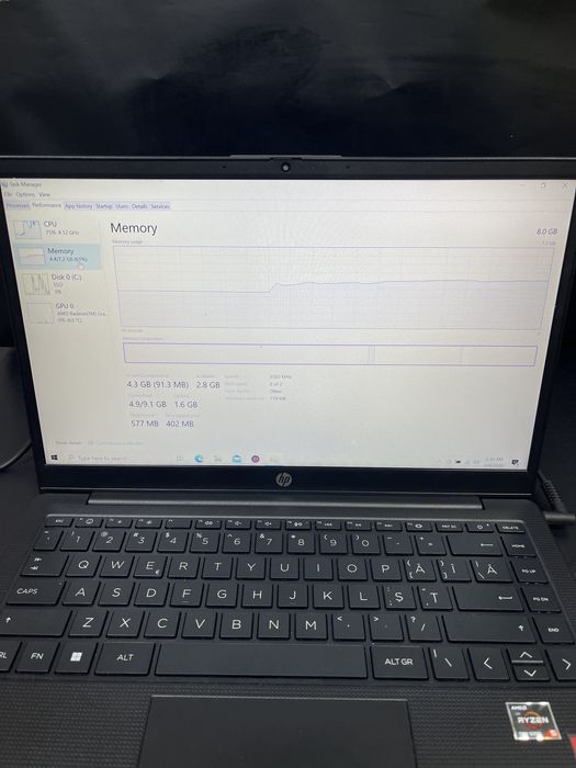 Laptop HP TPN-1141 / Ryzen 5 5720u / 256Gb ssd / 8GB RAM #40590