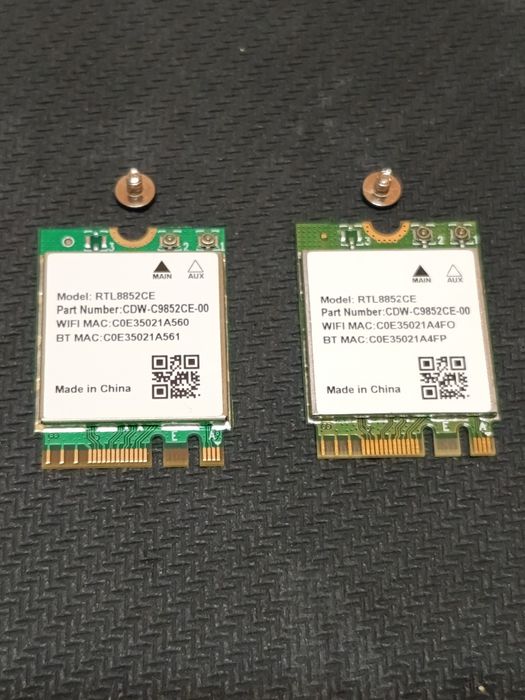 Placă Wireless Wi-Fi 6E - Realtek RTL8852CE interfață M.2/NGFF 2230 Tri-Band 2,4/5/6 GHz Bluetooth 5.3 viteză 5,4 Gbps - NOU