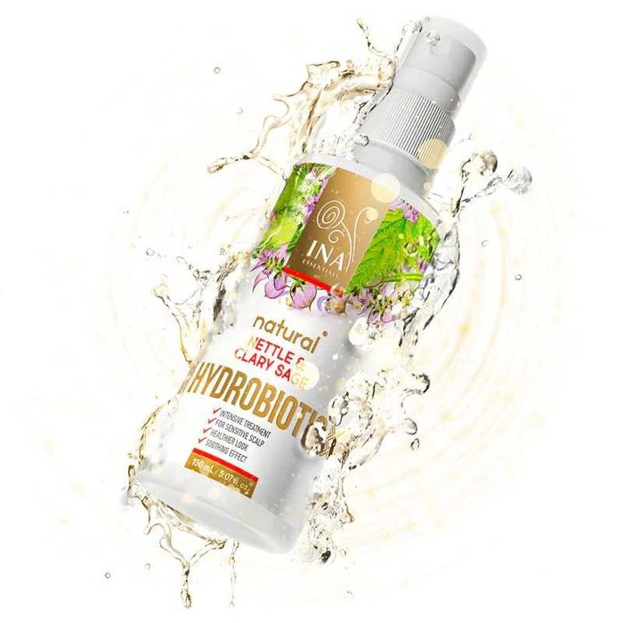 2 buc Hydrobiotic - Urzică Sălbatică& Salvie,1 Hydrolina îngrijire păr