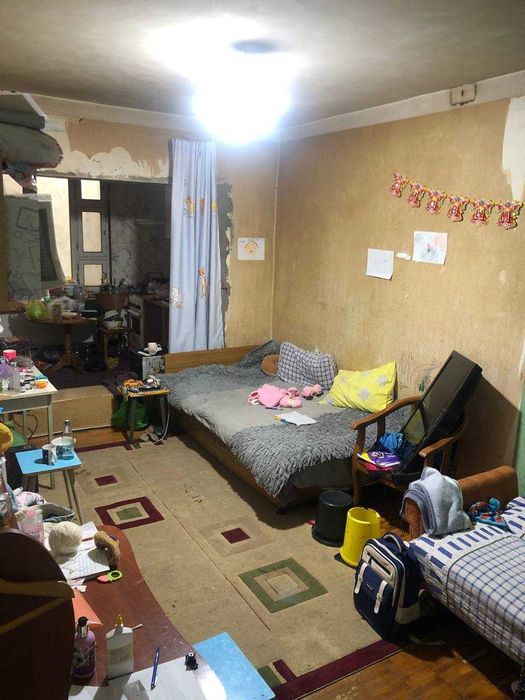 Своя 2-х комнатная квартира, переделанная в 4-х комнатную на Карасу-1