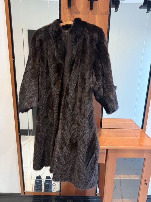 Haină blană lungă