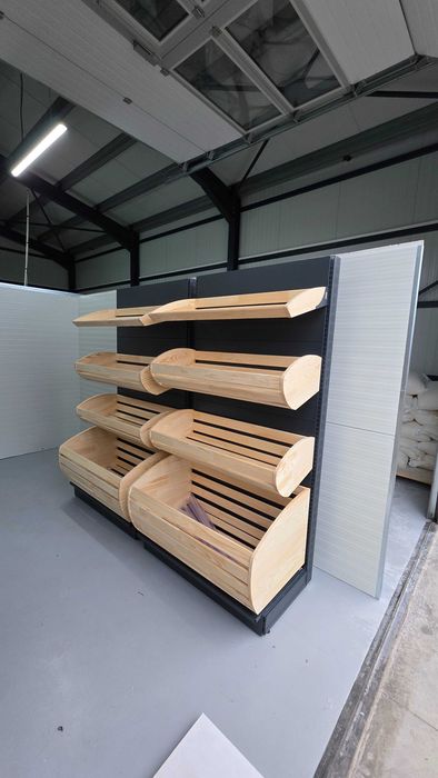 SHOWROOM CRAIOVA Rafturi magazin , Rafturi paine , fructe si legume , panificatie