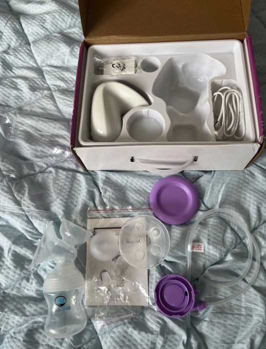 Pompa de san electrica cu acumulator,kidscare, kc 130 plus  60 min, folosita doar la spital, pt viitoare mamici de bebe