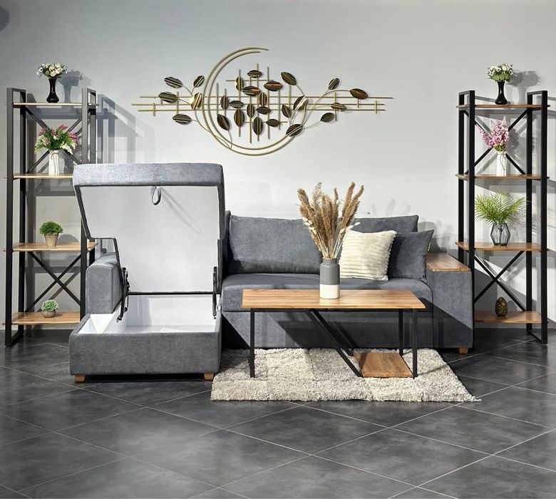 Диван с оттоманкой Оливия