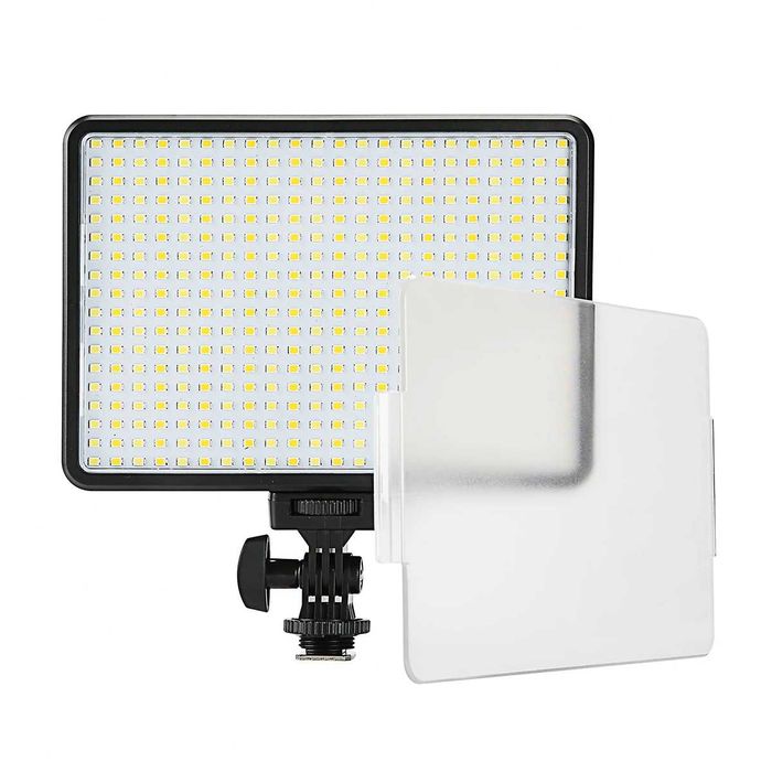 Lampa foto video LED cu acumulator, 2 filtre 3200-5600K, 28W