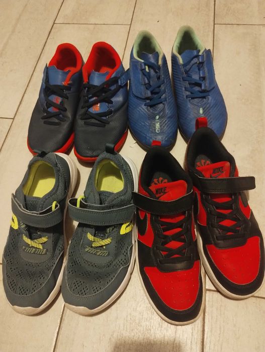 Дрехи момче 128-134р, Тениски Puma S, M р, нови обувки, дънки
