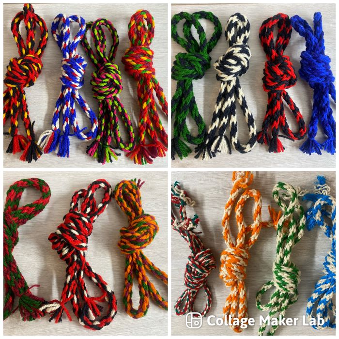 Вълнени ръчно изработени коланчета