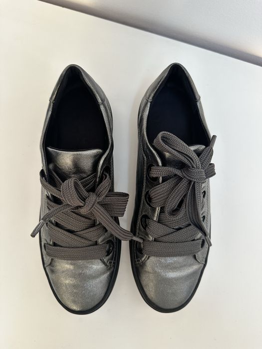 Pantofi sneakers Ara argintii piele