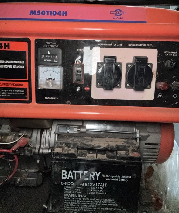 Генератор бензиновый MS01104H Mateus