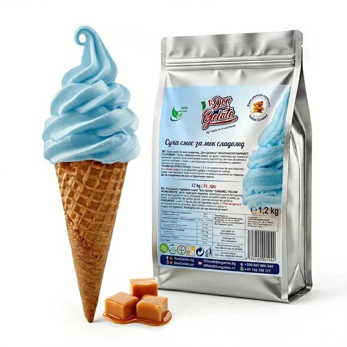 Praf de înghețată cu apă | Аparate profesionale - 12 arome | DonGelato