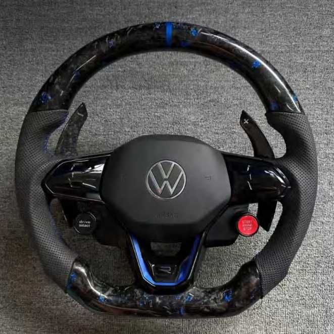 Volkswagen R-Line спортен волан – Blue Carbon & Start/Stop