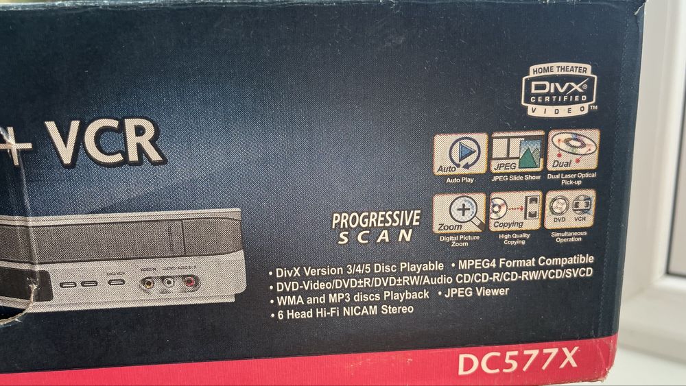 Продам dvd+vcr плеер